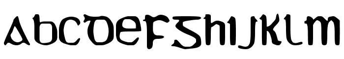 YY Uncial Most Irish Molded Font LOWERCASE