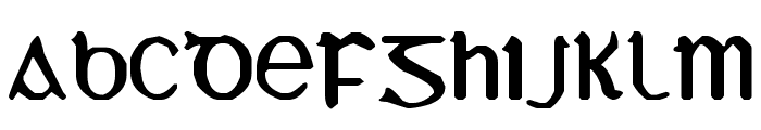 YY Uncial Most Irish Font LOWERCASE