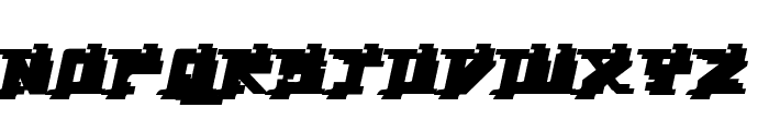 YytriumBack-Regular Font UPPERCASE