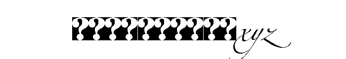Zapfino Extra LT Pro Regular Font LOWERCASE