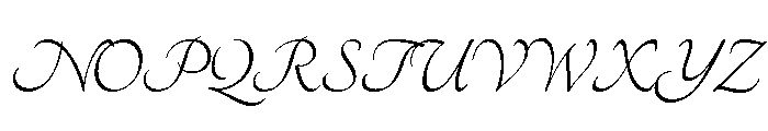 Zapfino Extra Regular Font UPPERCASE