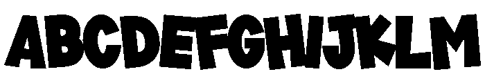 ZAP Comic Font UPPERCASE