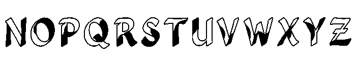 Zacari Regular Font UPPERCASE
