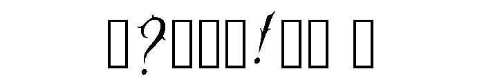 Zachary Regular Font OTHER CHARS