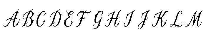 Zachary Regular Font UPPERCASE