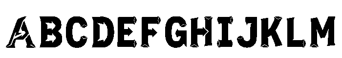 Zackeriah Regular Font UPPERCASE