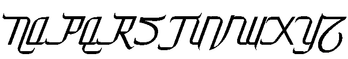 Zafira Regular Font UPPERCASE