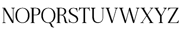 Zafira Serif ExtraLight Font UPPERCASE