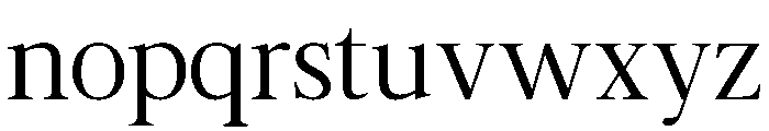 Zafira Serif ExtraLight Font LOWERCASE