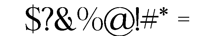 Zafira Serif Light Font OTHER CHARS