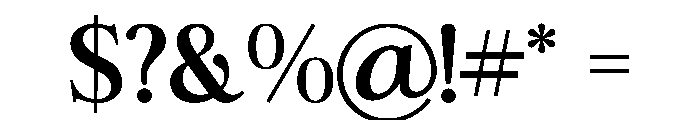 Zafira Serif SemiBold Font OTHER CHARS