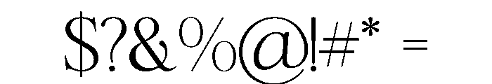 Zafira Serif Thin Font OTHER CHARS