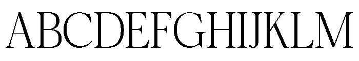 Zafira Serif Thin Font UPPERCASE