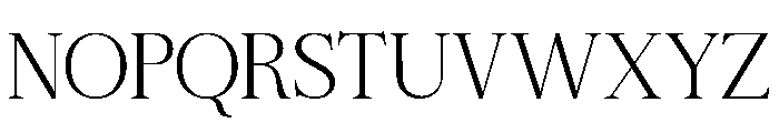 Zafira Serif Thin Font UPPERCASE