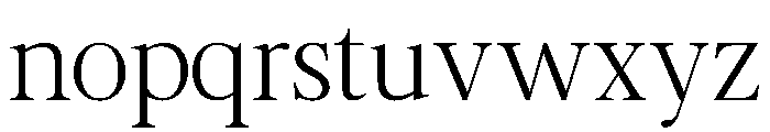 Zafira Serif Thin Font LOWERCASE