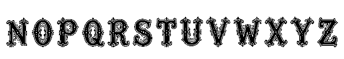 Zahir Regular Font UPPERCASE