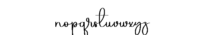 Zahra Collection Font LOWERCASE