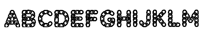 Zaida Regular Font UPPERCASE