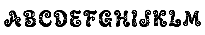 Zainah Regular Font UPPERCASE