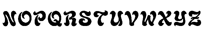 Zaliyha Regular Font UPPERCASE