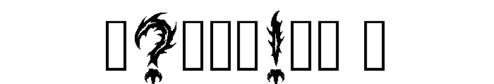 Zalric Regular Font OTHER CHARS