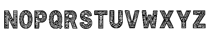 Zamar Regular Font UPPERCASE