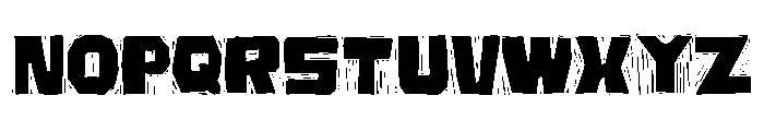 Zamba Cut Font UPPERCASE