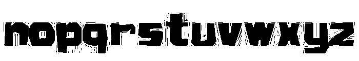 Zamba Cut Font LOWERCASE