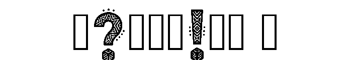 Zamia Regular Font OTHER CHARS