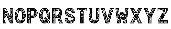 Zamirah Regular Font UPPERCASE
