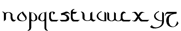 Zamrani Regular Font LOWERCASE