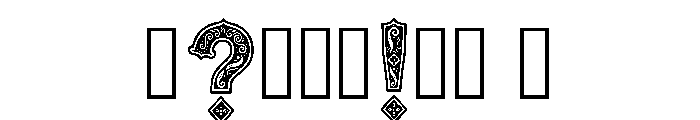 Zamyra Regular Font OTHER CHARS