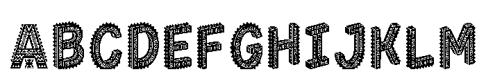 Zan Regular Font UPPERCASE