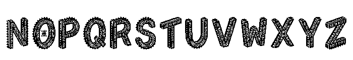 Zan Regular Font UPPERCASE