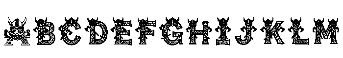 Zaniba Regular Font UPPERCASE