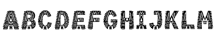 Zanique Regular Font UPPERCASE