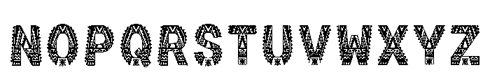 Zanique Regular Font LOWERCASE