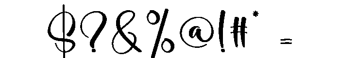 Zanitha Font OTHER CHARS