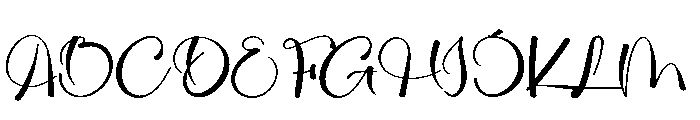 Zanitha Font UPPERCASE