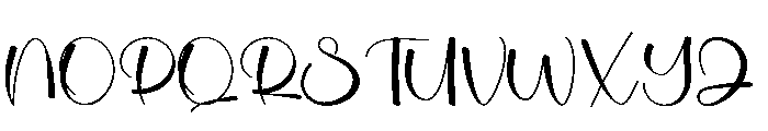 Zanitha Font UPPERCASE