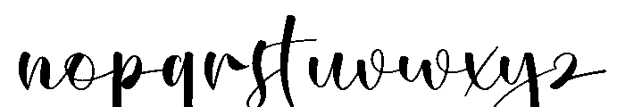 Zanitha Font LOWERCASE