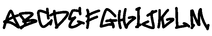 Zaplow Font UPPERCASE