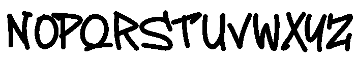 Zaplow Font UPPERCASE