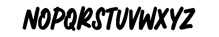 Zappy Bold Font UPPERCASE