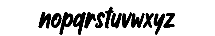 Zappy Bold Font LOWERCASE