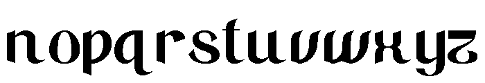 Zareen Regular Font LOWERCASE
