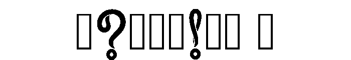 Zareya Regular Font OTHER CHARS