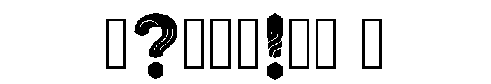 Zarina Regular Font OTHER CHARS