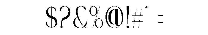 Zarova Font OTHER CHARS