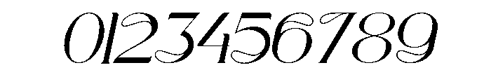 Zavera Italic Font OTHER CHARS